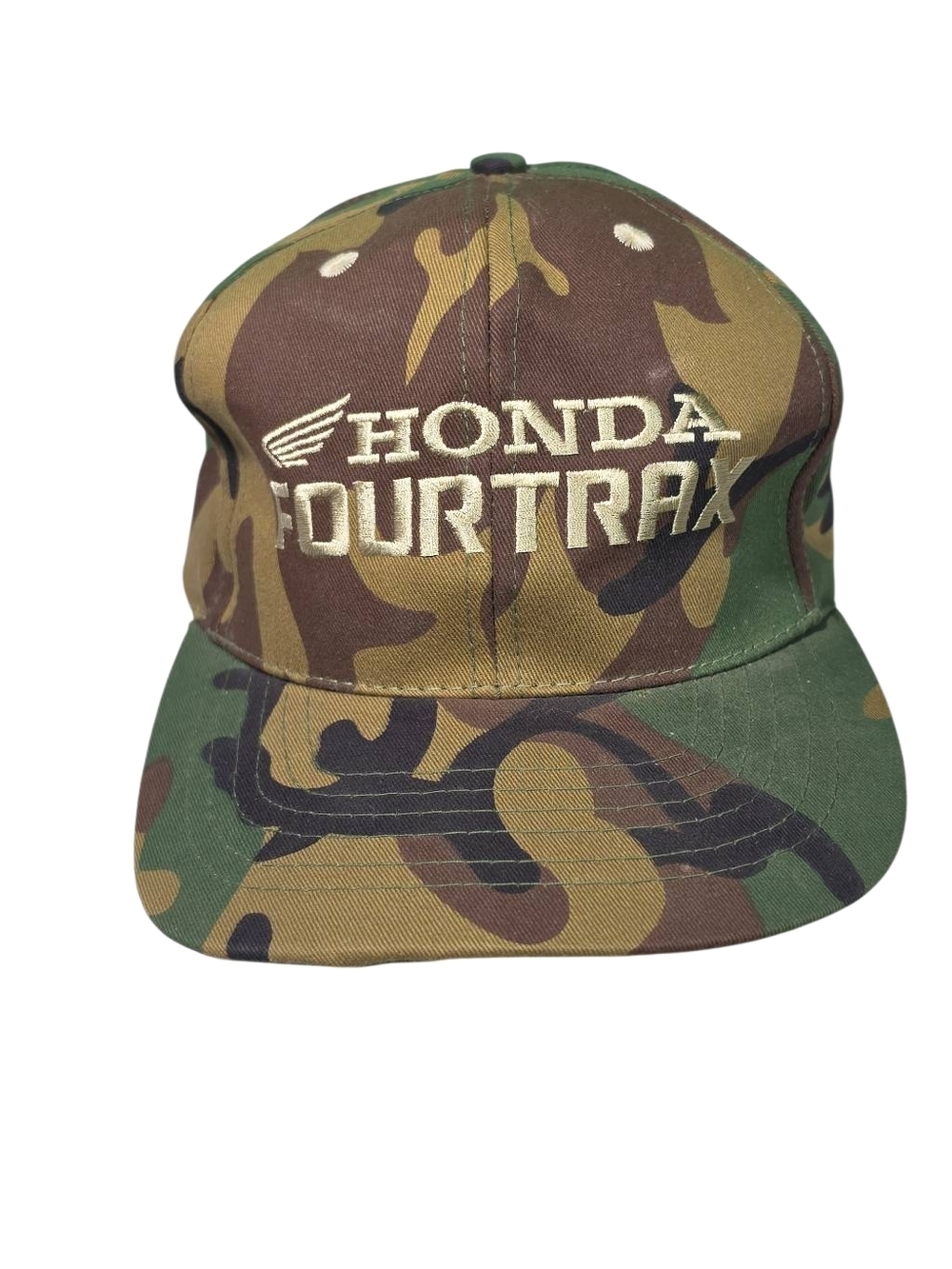 Honda Fourtrax Camo Baseball Cap - Green/Brown